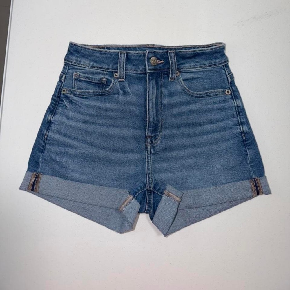 American Eagle NWT Mom Shorts Womens size 000 Stretch Denim Stretch